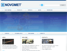 Tablet Screenshot of novomet-usa.com